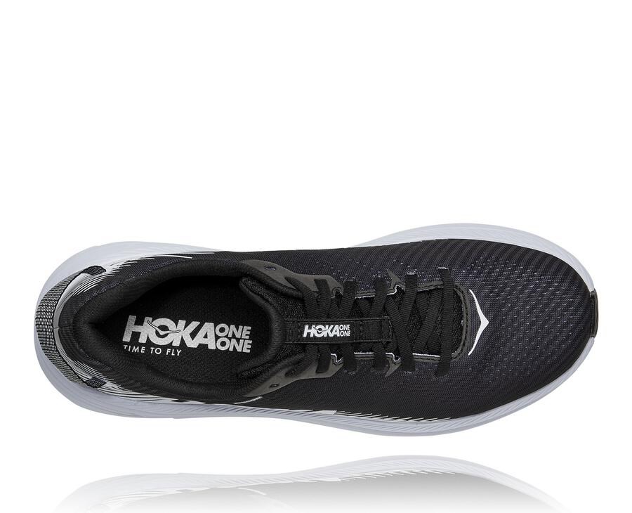 Hoka One One Mens Running Shoes - Rincon 2 - Black/White - SCKN60947